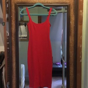 Red rayon/nylon dress 💄💋